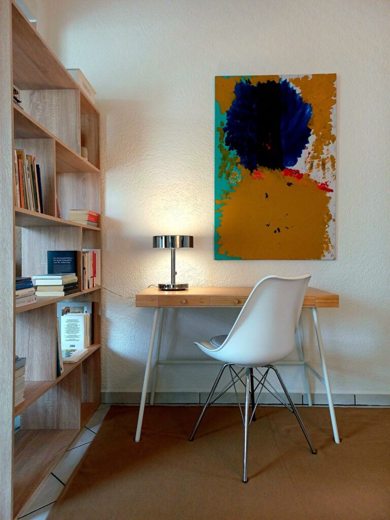 Wohnzimmer aus weiterer Perspektive – RheingauWinkel47 Oestrich-Winkel